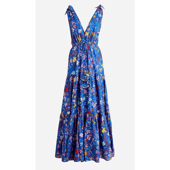 80. J.Crew X Dauphinette maxi cover-up dress in cornucopia floral - Picture 4 of 15